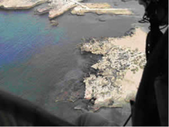 Continuous deposit off the coast of Tripoli in July 2006 (Source: French Navy)